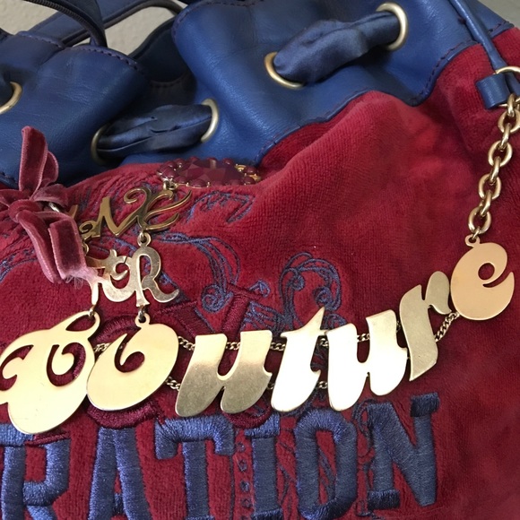 Juicy Couture vintage velour handbag with details - Picture 7 of 14
